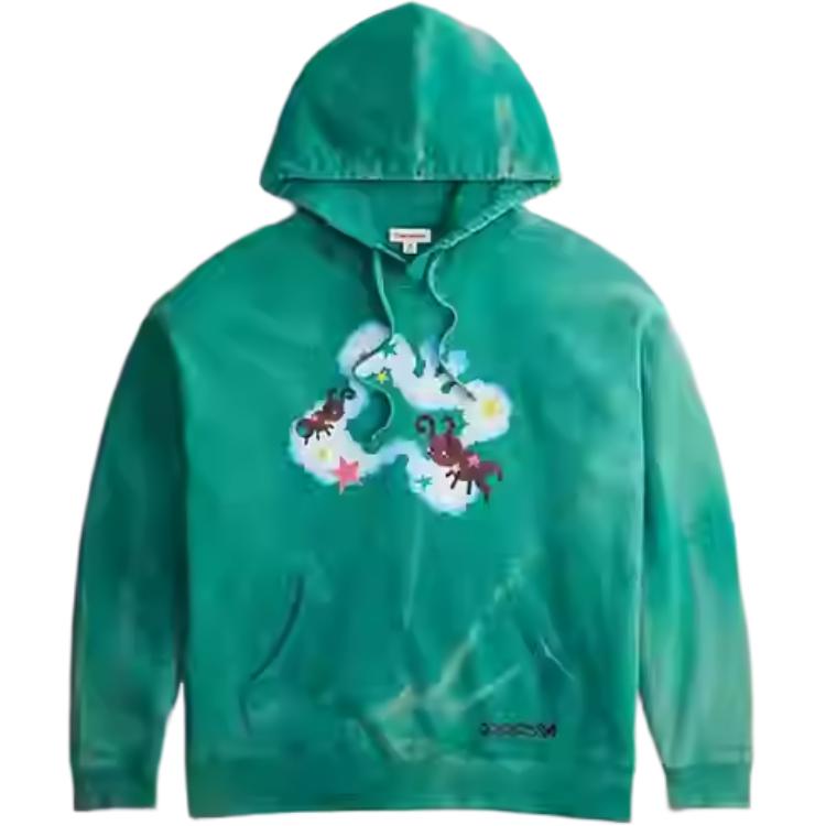 

Coach FW23 Выстиранный худи с принтом и длинным рукавом Унисекс свитшот Зеленый CN987-GRU XS