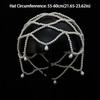 New Handmade Pearls Weave Hat Pearl Beaded Elegant Headwear Tassel Meshes Bride Headpiece Women