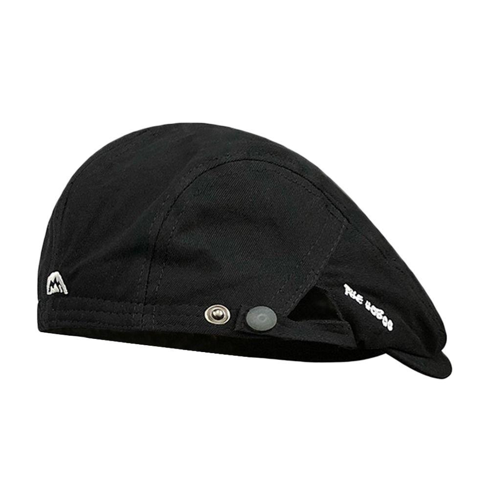 Casual Embroidery Beret Hat Vintage Front Back Wear Newsboy Cap Soft Cotton Gatsby Cap Unisex