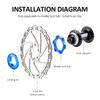 Bike Hub Center Lock To 6 Hole Adapter Aluminum Alloy Centerlock Conversion 6 Bolt Brake Disc Bicycle Accessories Dropshipping