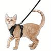 Cat Harness and Leash for Walking, Escape Proof Soft Adjustable Vest Harnesses for Cats, Breathable Reflective Strips Jacket