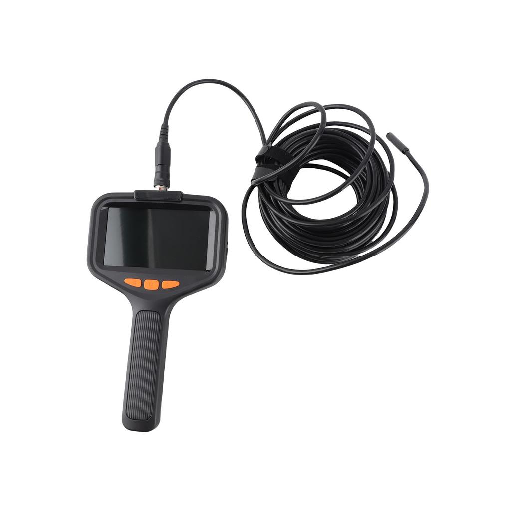 Inspection Camera Dual Lens Inspection Camera with Light 10m 32.8FT Industrial Borescope IP67 Waterproof Flexible Cable