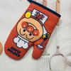 Thickened Microwave Oven Insulation Gloves Double-sided Printing Household Kitchen Baking Tools Cartoon Oven Anti-scald Glove