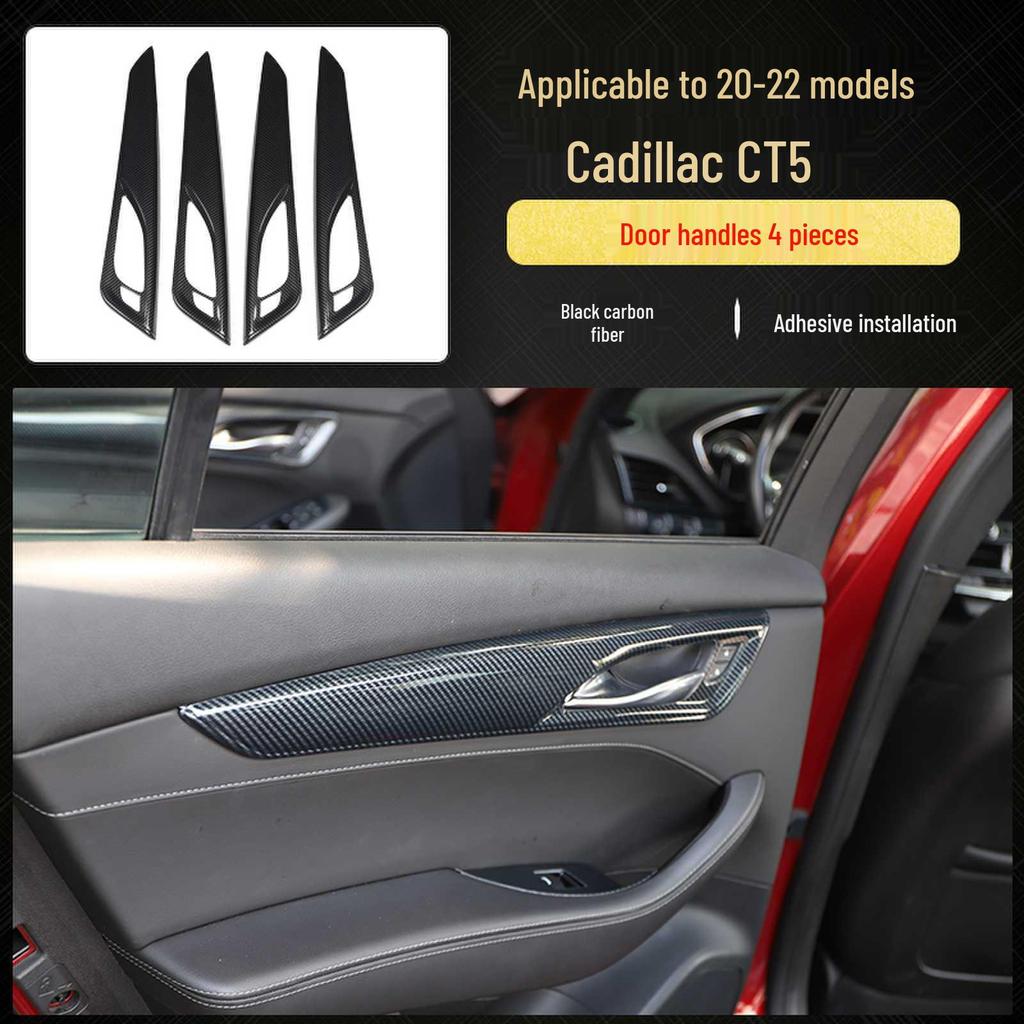 Cadillac CT5 (20-22) Carbon Fiber Interior Trim for Steering Wheel & Console