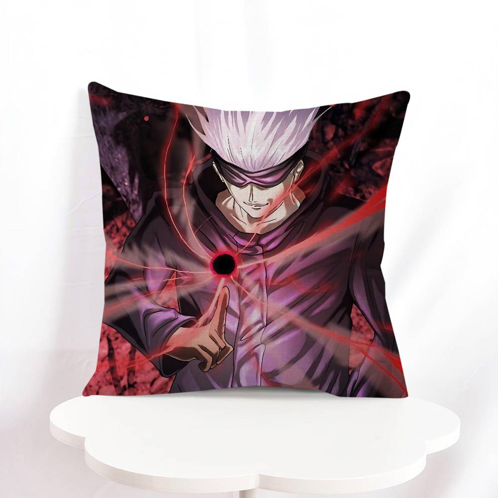 S-Satoru Gojo Cushion Cover Car Throw Pillow Case For Sofa Car Christmas Gift 40x40cm 45x45cm