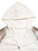 TikTok Europe 2026 Autumn/Winter Women's Plaid Patchwork Lantern Sleeve Hooded Sweatshirt