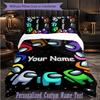 Personalized 3Pcs Bedding SetAmong Us Custom Text Duvet Cover Pillowcase Set Bedroom Gift