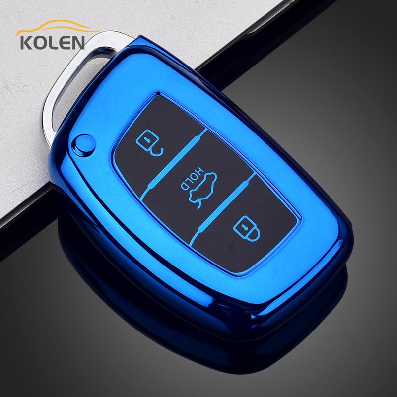 Soft Tpu Car Remote Key Case Cover Shell Fob For Hyundai Ix35 Ix25 I30 I20 I40 Avante Mistra Elantra Santa Fe Tucson Accessories
