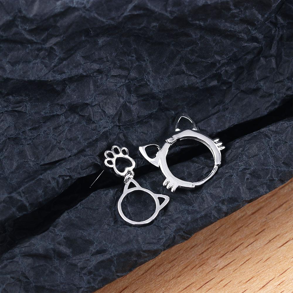 Exquisite Copper Girls Korean Party Cat's Paw Earring Ear Buckle Fashion Jewelry Cat Stud Earring