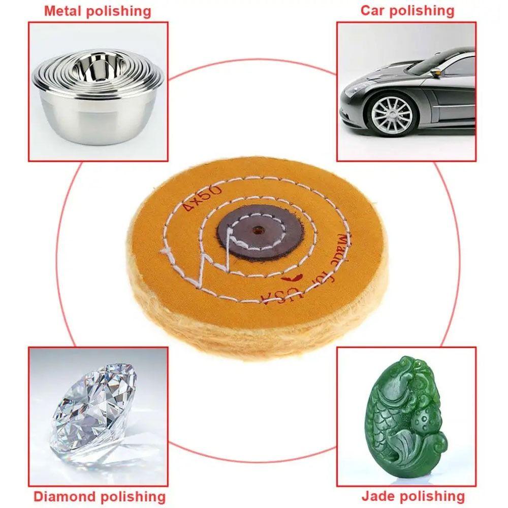 1Pcs Angle Grinder Accessory Polishing Wheel Abrasive Tool Cotton Pad  For Metal Jewelry Polishing