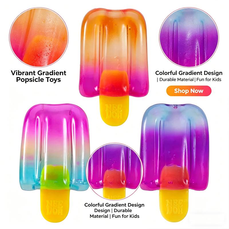Sensory Nice-Sicle Stress Relief Cube Squeeze Object Ice Cream Twisting Toys