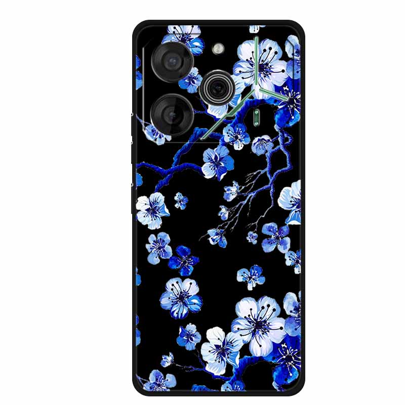 Black Silicone Case For Tecno Pova 6 Pro Phone Case Shockproof Soft Coque For Tecno Pova 6 Pro Back Cover Case Pova6 Pro Cartoon