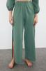 Women's Style Trousers Cinnamon Woven 100% Cotton Trousers