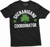 Shenanigans Coordinator T-Shirt St. Patrick's Day Funny Tee Clover Shamrock Humorous Shirts