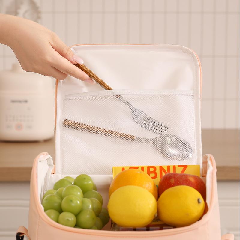 Isolierte Lunchtasche mit großer Kapazität, Mehrfachtaschen-Design, Lunchbox, Wasserdicht, Tragbare Handtasche, Picknicktasche