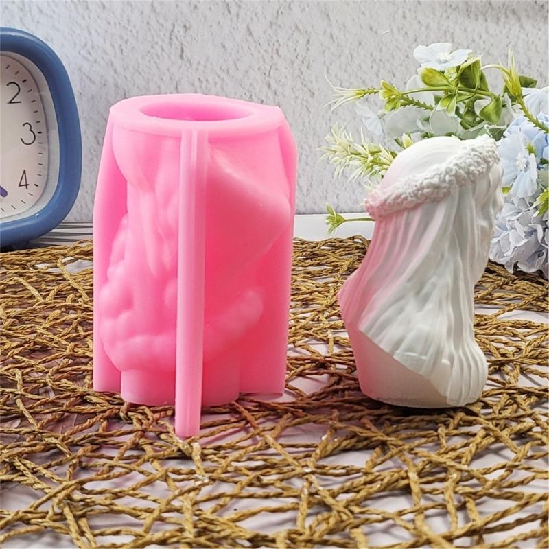 Versatile Silicone Figurine Bride Mould Craft Supplies Accessory for Finger Training and Stress Relief Daily Use