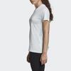 Adidas Logo Print Round Neck Short Sleeve T-Shirt Women Tops Light-Blue FQ3241