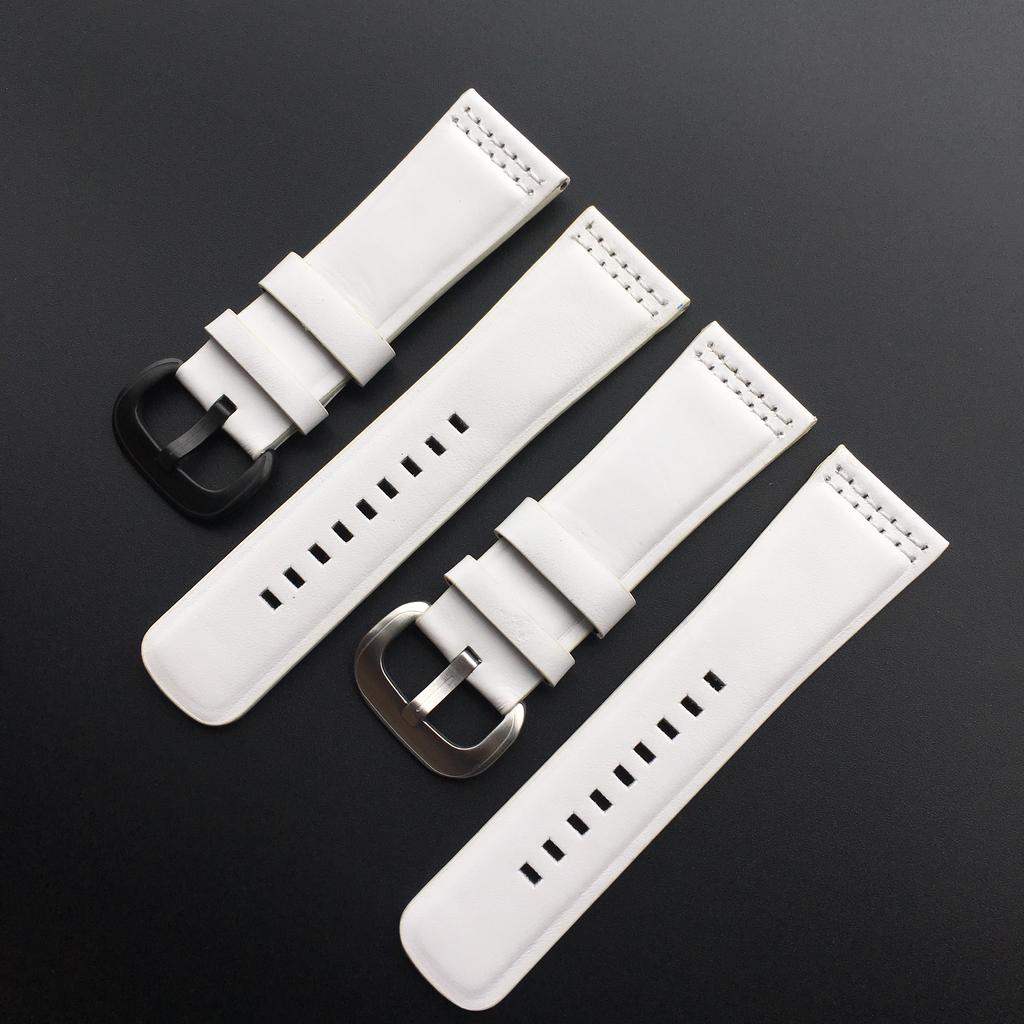 28mm * 24mm Dana Derisi Saf Beyaz Eğlence tarzı Bileklik saat kayışı Kayışı Kemer Yedi Cuma M1 M2 P3 SF Bilezik
