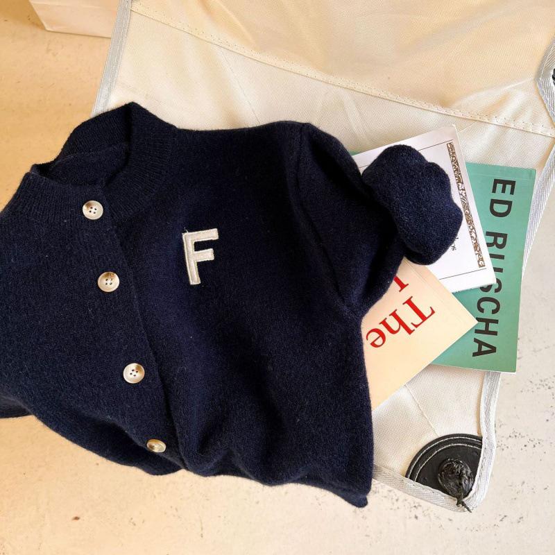 

Детский трикотажный кардиган свитер однотонного цвета на весну и осень 140 чёрный