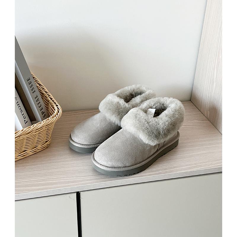 Fashion 2025 Women's Winter Boots Comfortable Hoop Mouth Snow Boots Fashion Sheep Fur Integrated Casual Shoes Le Fu Shoes
