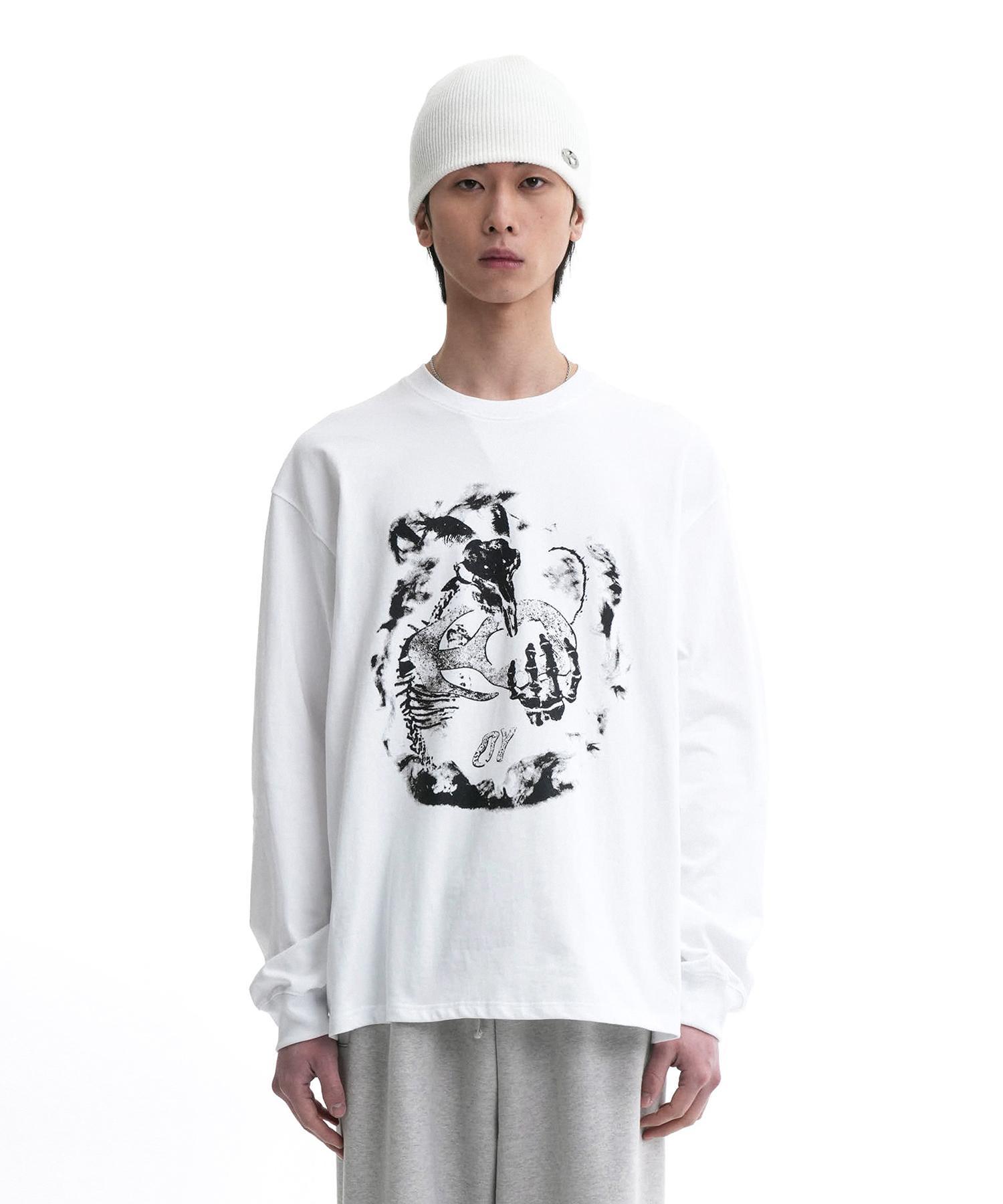 Oy Dragon Long Sleeve-White 2 Size