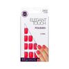 Elegant Touch Core Colour Nails With Glue Squoval Midnight Black 24 U