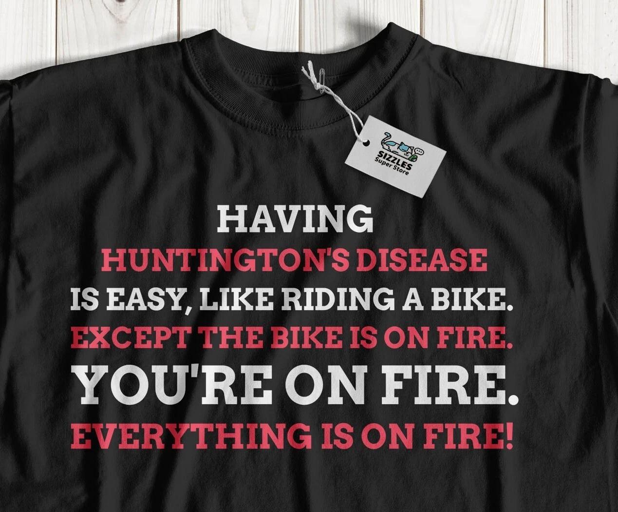 Unisex Funny Huntington s Disease T-Shirt & DBS Huntington Chorea Gifts M