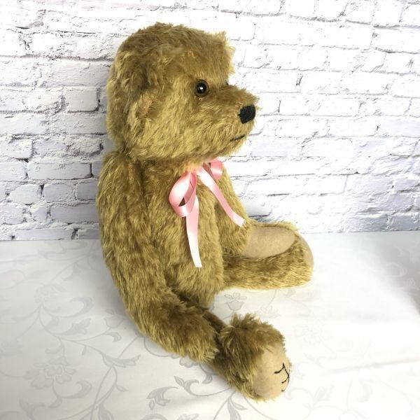 [USED] OOAK Teddy Bear with Glass Eyes by Hippie Coco, UK 1