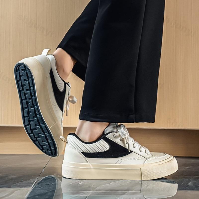 Fashion 2025 New Men's Low Top Niche Design Thick Soled Casual Shoes Fashion Trend Versatile Mesh Breathable Comfortable Chunky sneakers