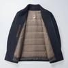 Cashmere coat men's down liner short middle-aged and elderly winter thickened woolen woolen coat