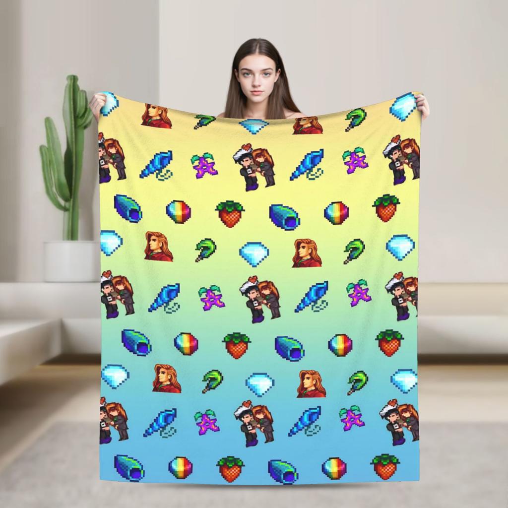 Stardew Valley Animals Chicken Blanket Quality Super Soft  Throw Blanket Winter Travel Office Living Room Comfortable Bedspread