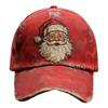 Santa Claus Print Baseball Cap Christmas Red Funny Vintage Baseball Hats For Men