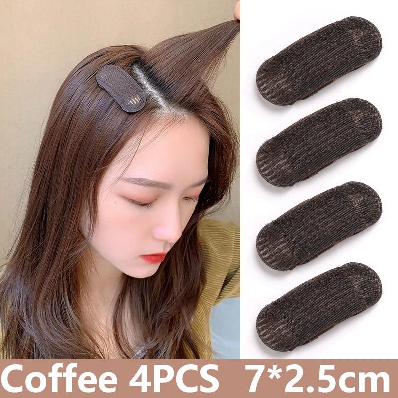 2/4 STÜCKE Puff Haar Kopfkissen Haarspangen Unsichtbares Volumen Haarbasis Flauschiger Schwammclip Dutt DIY Haarstyling-Werkzeug für Frauen Mädchen