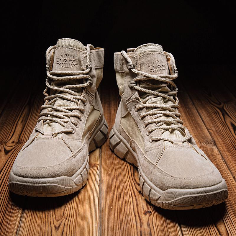 2025 new men's spring summer outdoor tooling short boots high-top Martin boots trendy versatile casual fashion Martin boots