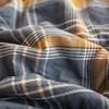 Light Luxury Simple Plaid Quilt Summer Lightweight Comforter Machine Washable Soft Comfortable Breathable Can Sleep Naked