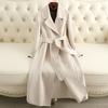 Double-sided cashmere coat women's long over-knee slim-fitting and thin autumn and winter new temperament mother woolen coat