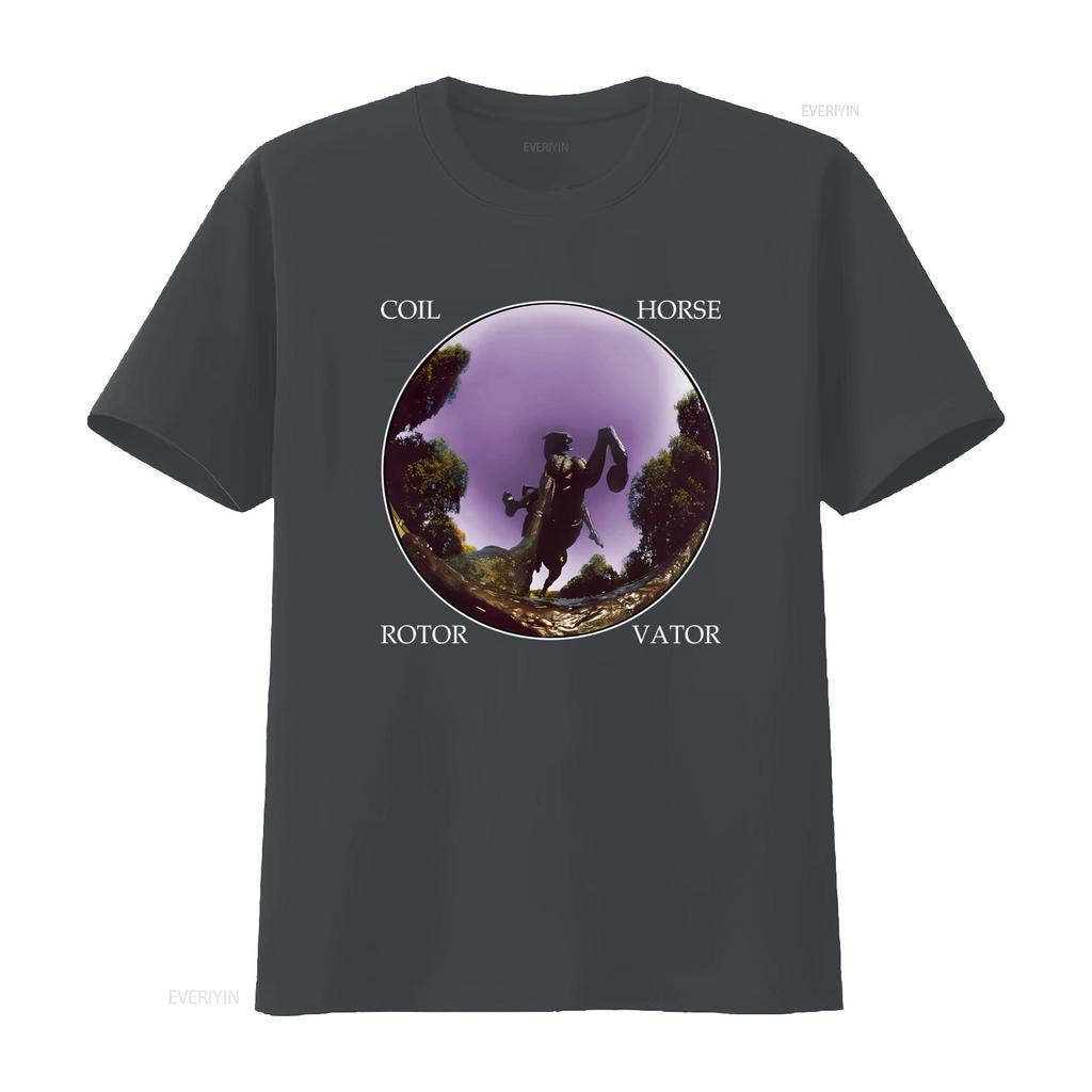 T-shirt con Stampa Rotorvator Cavallo per Uomo Design Artistico Unico Tessuto Comodo Perfetta per l'Uso Casuale lavata vintage