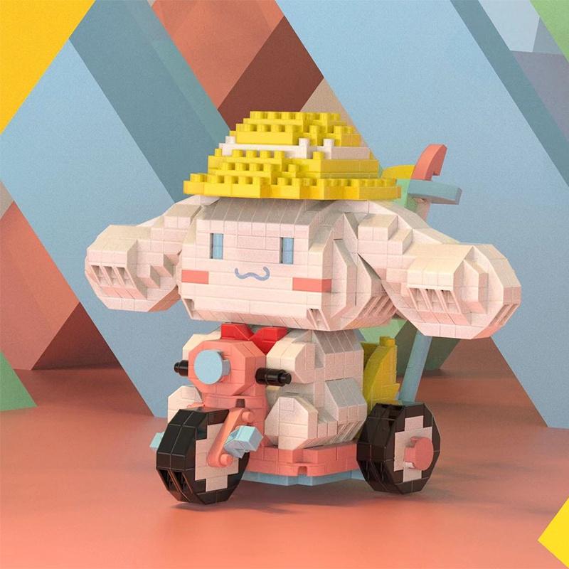 Saniro-cinnamon Inspired Building Blocks For Kids Gift And Collection