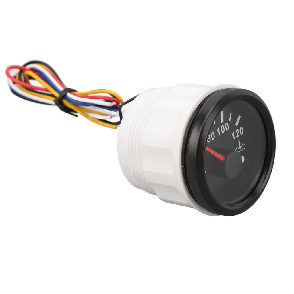 52MM Water Temperature Gauge 40 To 120 Degrees C  9 To 32V Pointer Water Temperature Meter with Backlight For RVs Yachts Fishing Boats