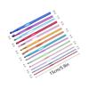 14PCs Colorful Alumina Single-Head Crochet Knitting Tool Sweater Needle Weaving Hook Needle Set