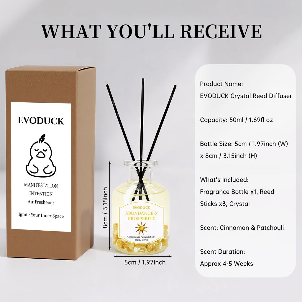 Flameless Reed Diffuser Set 50ml-Bottle With Essential Oil & Rattan Reeds Car Air Freshener winter Christmas gift gift for woman