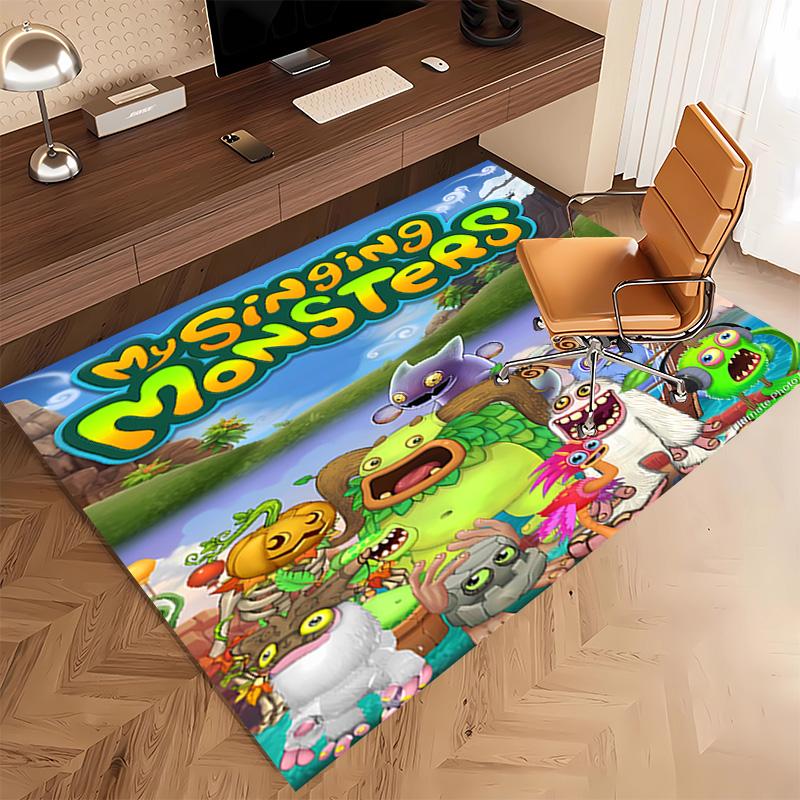 1pc My Singing Monsters1 Print Area Rug - Soft, Washable Non-Slip Indoor Mat, Living Room, Home Office Decorative Rug,Office Decorative