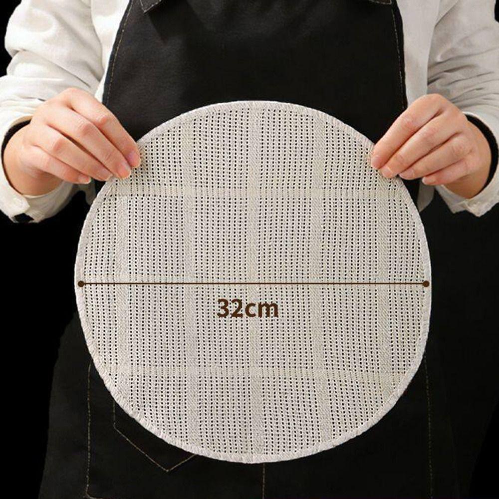 Non-stick Steaming Liner Cotton Bun Steamer Cloth Round Steamer Cloth Kitchen Cooking Accessories