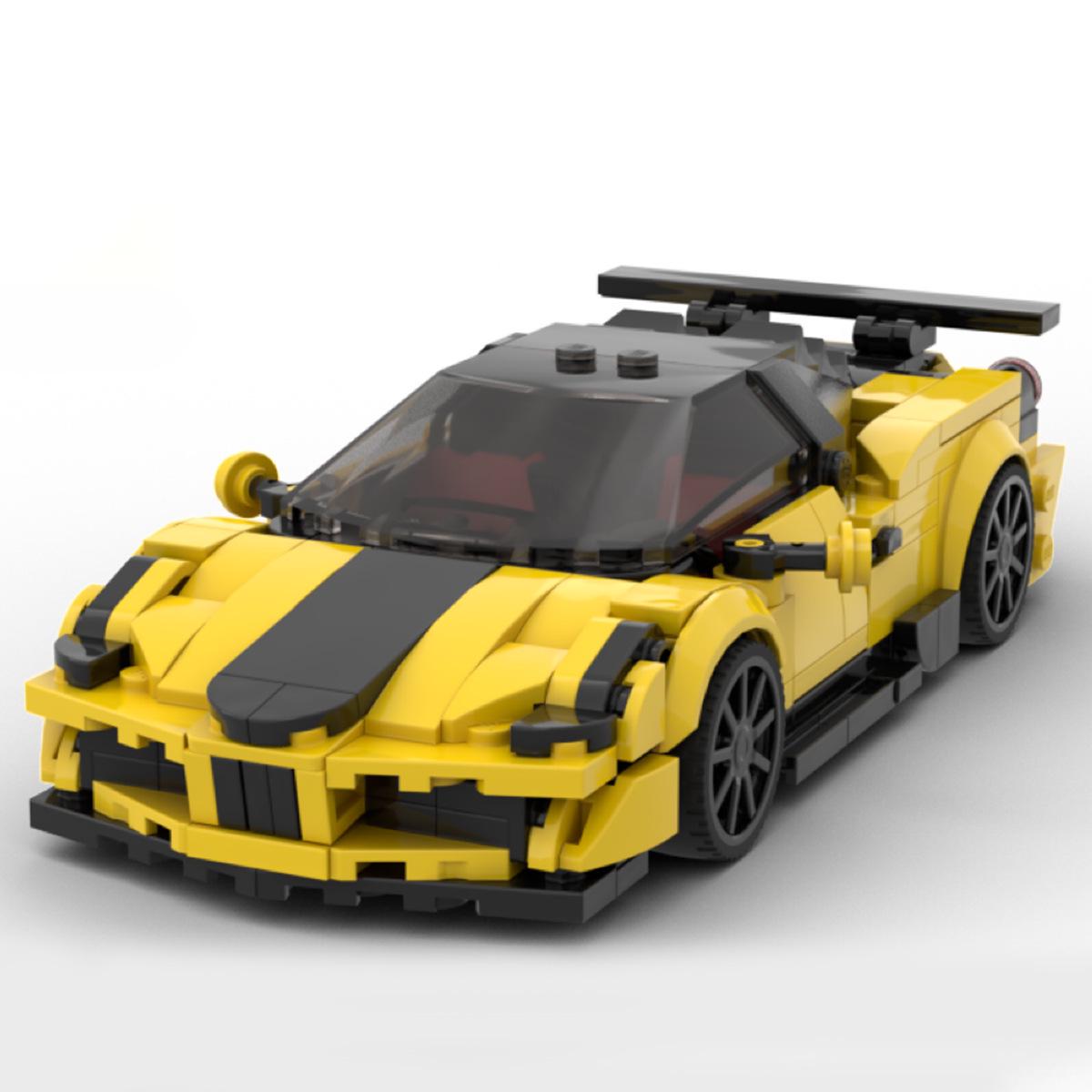 

MOC Гоночный автомобиль Спортивная игрушка - Совместимый с Lego, Maysharui 458 Суперкар 8-Шиповые Сборочные блоки для мальчиков