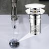 Bathroom Sink Stopper Pop-up Drain Strainer Hair Debris Catcher Sink Strainer with Stainless Steel Strainer Basket for Sink Stopper Replacement