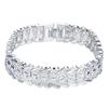 925 Sterling Silver Wide Wristband Bracelet Fashion Jewelry