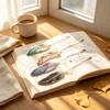 Feather Vintage Feather Bookmark Vintage Book Page Marker Feather Metal Bookmark  Friends