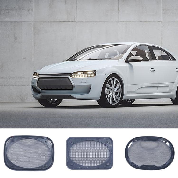 Rechteckige/Runde Lautsprecherabdeckung Schutznetz Lautsprechergitter Auto-Sound Kunststoff Zierkreis Metallgitter