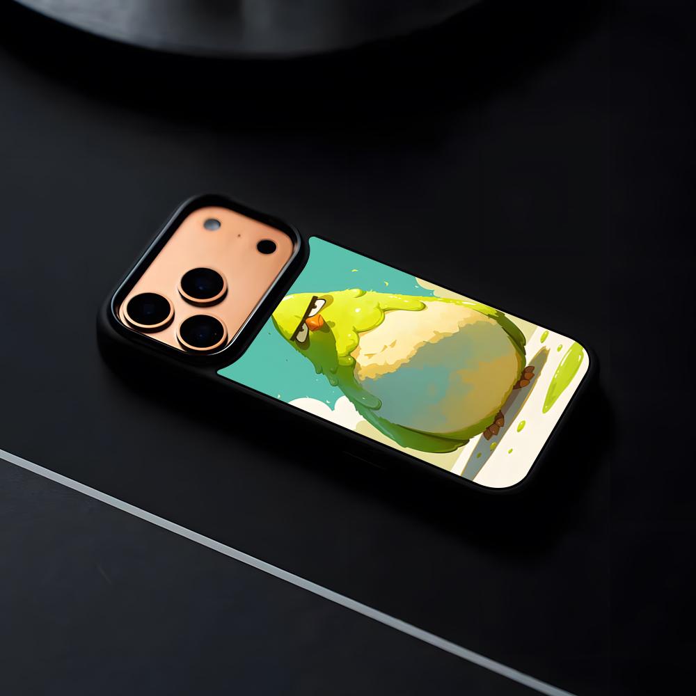GAME A-Angry Bird Phone Case For IPhone 17 16 15 14 13 12 Pro Max Plus Black Frame Hard Shell