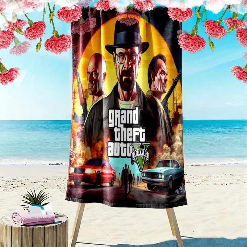 Dead Redemption II: Wild West Adventure beach towel Beach towel for vacation photos beach Absorbent bath towel seaside Outdoor pool towel